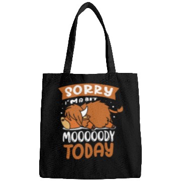 Discover Sorry I'm A Bit Moody Today Highland Cow Bags