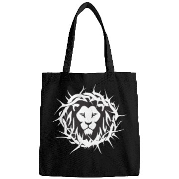 Discover Lion of Judah With A Crown of Thorns Christian Bags