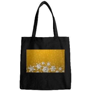 Discover Yellow Snowflakes Pattern Bags