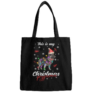 Discover Winter Christmas Pyjama German shepherd dog Bags