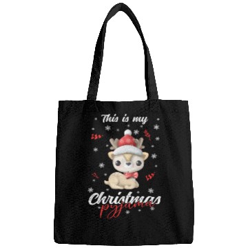 Discover Winter Christmas Pyjama Reindeer Bags