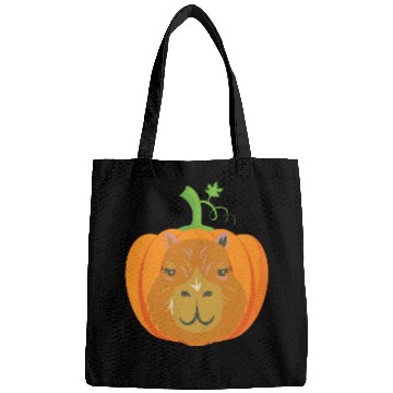 Discover Capybara with a pumpkin Bags