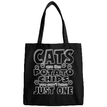 Discover Cats Are Like Potato Chips Cat Lover 2 Bags