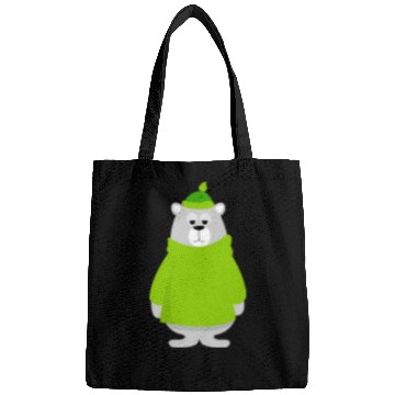Discover Green teddy bear lover Bags