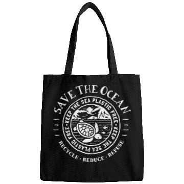 Discover Save The Ocean Keep The Sea Plastic Free Bags