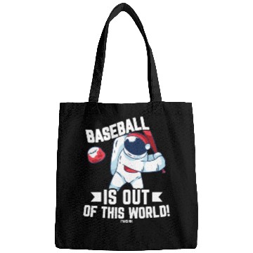 Discover Baseball bat space comet planet Bags