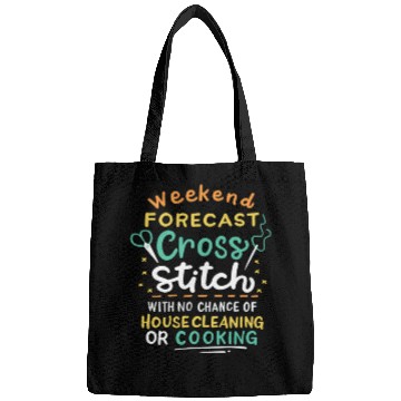 Discover Weekend Forecast Cross Stitch Bags