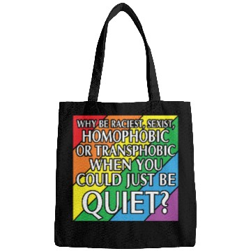 Discover LBGT Flag Gay Pride Human could just be quiet Bags