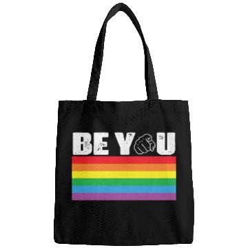 Discover LBGT Flag Gay Pride Human Be You Bags