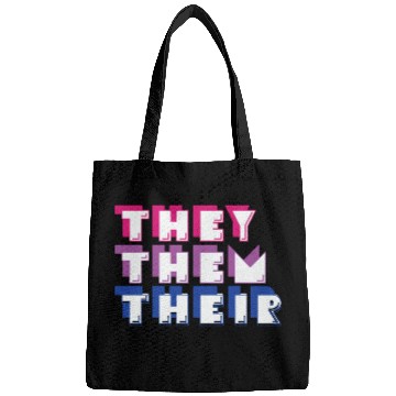 Discover LBGT Flag Gay Pride Human They Them Their Bags