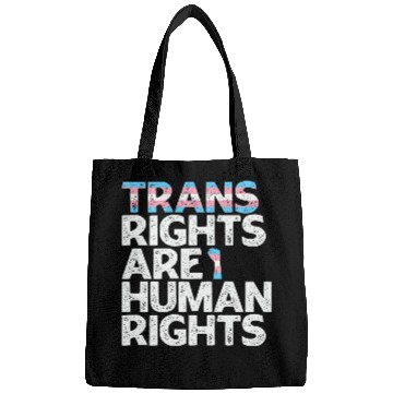 Discover LBGT Flag Gay Pride Trans rights are human rights Bags