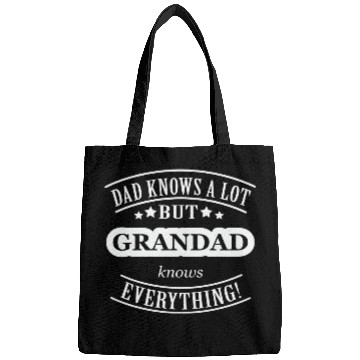 Discover Dad Knows A Lot But Grandad Knows Everything Bags