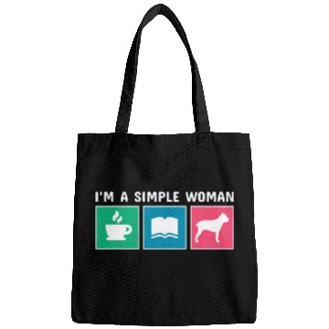 Discover Coffee Books Cane Corso I'm A Simple Woman Bags