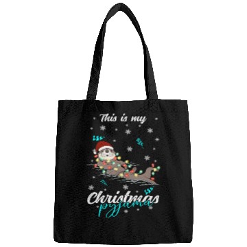 Discover Winter Christmas Pyjama Otter Bags