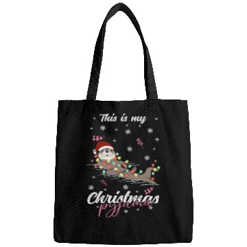Discover Winter Christmas Pyjama Otter Bags