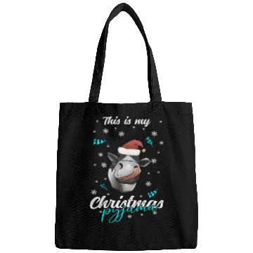 Discover Winter Christmas Pyjama Cow Bags
