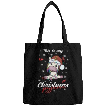 Discover Winter Christmas Pyjama Cow Bags