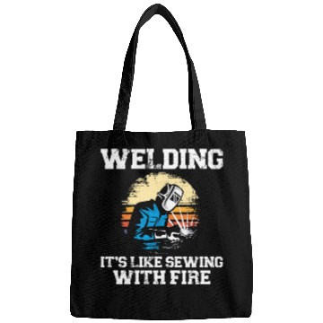 Discover Welder Welding Vintage Retro Bags