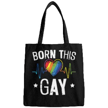 Discover Born This Gay Rainbow Pride Month LGBTQ Gay Pride Bags