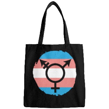 Discover Trans Rainbow Pride LGBTQ Transgender Rights Bags