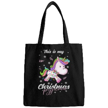 Discover Winter Christmas Pyjama Unicorn Bags