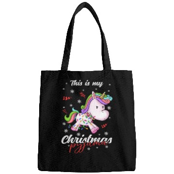 Discover Winter Christmas Pyjama Unicorn Bags