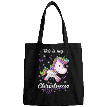 Discover Winter Christmas Pyjama Unicorn Bags