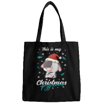 Discover Winter Christmas Pyjama Cow Bags