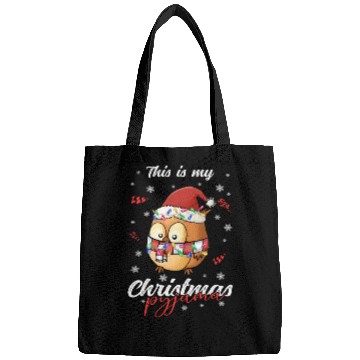 Discover Winter Christmas Pyjama Owl Bags
