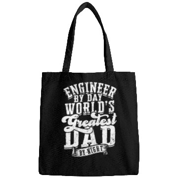 Discover Engineer by Day World's Greatest Dad by Night - Bags