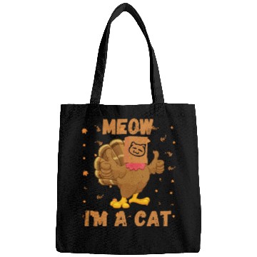 Discover Meow I'm a Cat Turkey Fake Cat Meow Thanksgiving 2 Bags