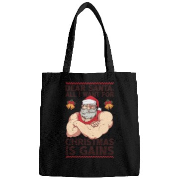 Discover Dear Santa Christmas Gym Training Holiday Workout Bags