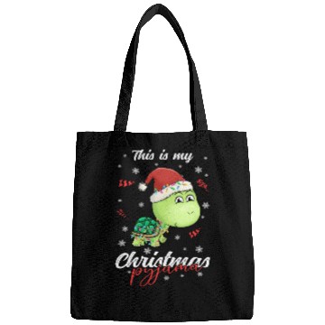 Discover Winter Christmas Pyjama Turtle Bags