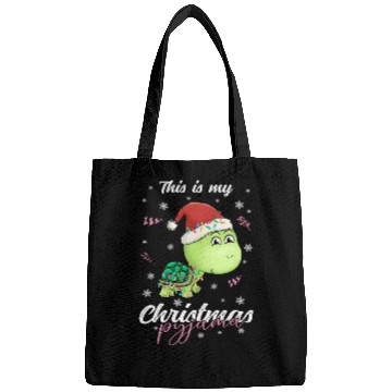 Discover Winter Christmas Pyjama Turtle Bags