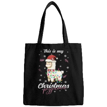 Discover Winter Christmas Pyjama Llama Bags