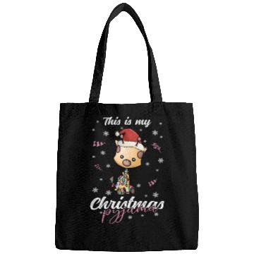 Discover Winter Christmas Pyjama Giraffe Bags