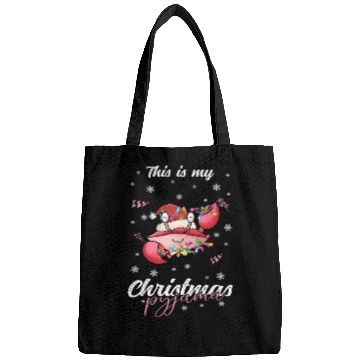 Discover Winter Christmas Pyjama Crab Bags