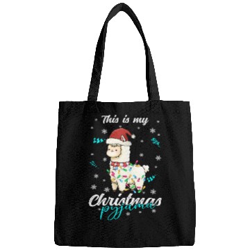 Discover Winter Christmas Pyjama Llama Bags