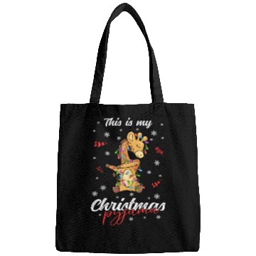 Discover Winter Christmas Pyjama Giraffe Bags
