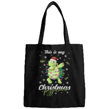 Discover Winter Christmas Pyjama Turtle Bags