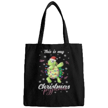 Discover Winter Christmas Pyjama Turtle Bags