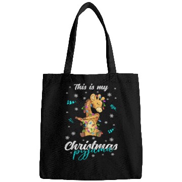 Discover Winter Christmas Pyjama Giraffe Bags