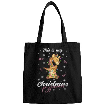 Discover Winter Christmas Pyjama Giraffe Bags