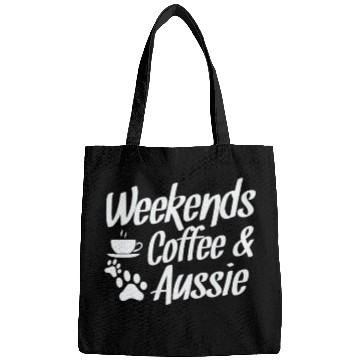 Discover Weekends Coffee and Aussie Australian Shepherd Bags