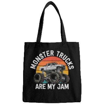 Discover Monster Trucks Are My Jam Vintage Retro Bags