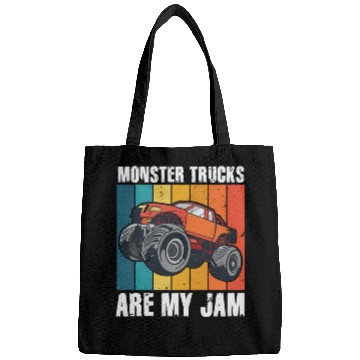 Discover Monster Trucks Are My Jam Vintage Retro Bags