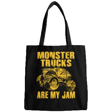 Discover Monster Trucks Are My Jam Vintage Retro Bags