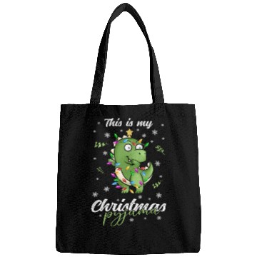 Discover Winter Christmas Pyjama Dinosaur Trex Bags