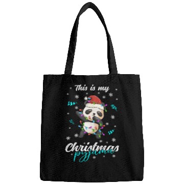 Discover Winter Christmas Pyjama Panda Bags