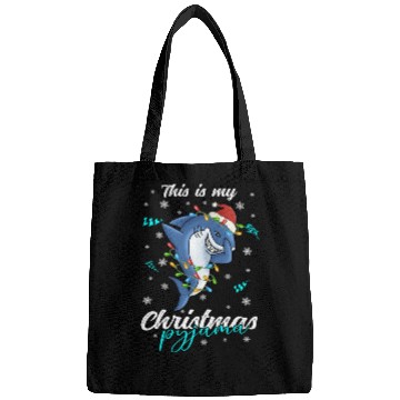 Discover Winter Christmas Pyjama Shark Bags